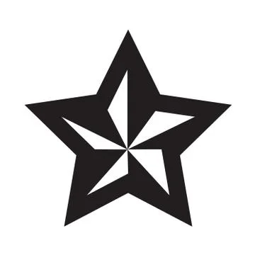 Black star - vector icon Stock Illustration