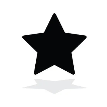 Black star - vector icon Stock Illustration