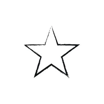 Black star - vector icon Stock Illustration