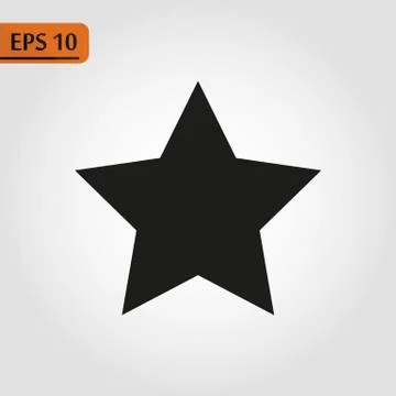 Black star - Vector icon star Icon Vector star icon star- Vector icon. eps10 Stock Illustration