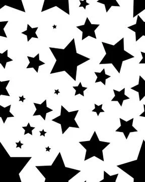 Black stars Stock Illustration