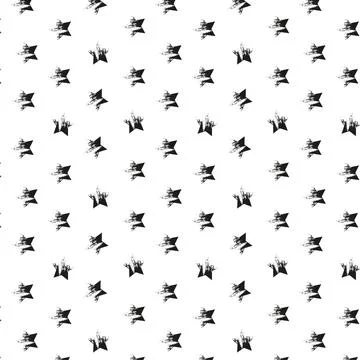 Black stars pattern Stock Illustration