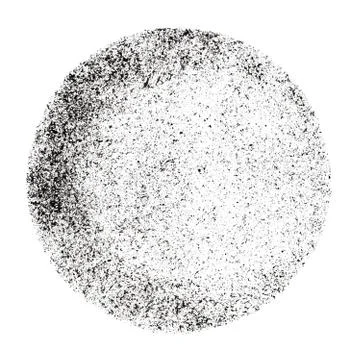 Black stenciled circle Stock Illustration