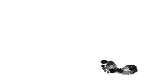 Black steps on white background Stock Footage 42861406