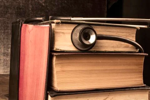 Black Stethoscope Learning Stock Photos