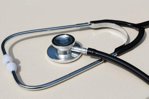 Black stethoscope Stock Photos