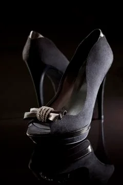 Black stiletto Stock Photos