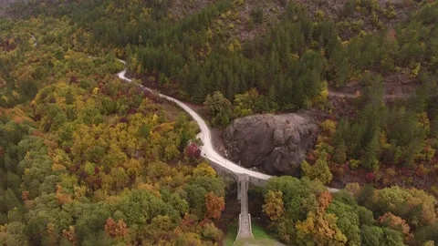 Black stone bridge Stock Footage 134788205