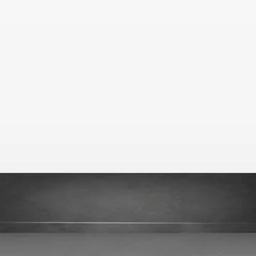 Black stone table top isolated on white background, promotional web templa... Stock Photos