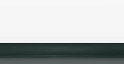 Black stone table top on white panoramic background, promotional web template Stock Illustration