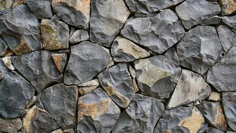 Black Stone wall texture background photo Stock Photos