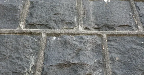 Black Stone wall Texture Stock Footage 290114720