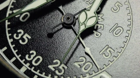 Black stopwatch close up Видео 29668595