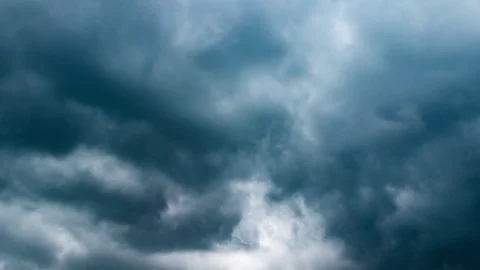 Black Storm Cloud Moving On Sky - Time Lapse 库存影片 76193676