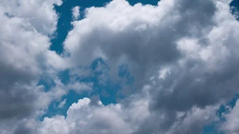 Black Storm Cloud Moving On Sky - Time Lapse Stock Footage 76456826