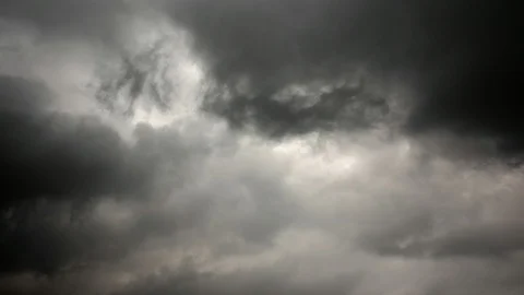 Black Storm Cloud Moving On Sky - Time Lapse Stock Footage 93734453