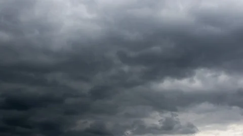 Black Storm Cloud Moving On Sky - Time Lapse Stock Footage 94896332