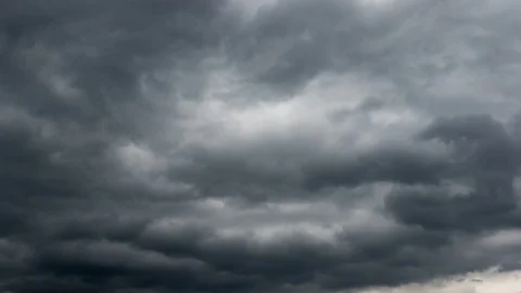 Black Storm Cloud Moving On Sky - Time Lapse 库存影片 94915753