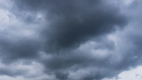 Black Storm Cloud Moving On Sky - Time Lapse 库存影片 95540095