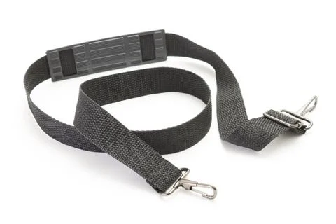 Black strap for a small pouch Stock Photos