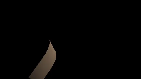 Black strip opens, space for text appears under Stock Footage 76398576