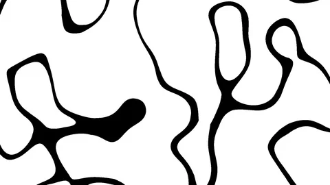 Black Stripe on White Background. Loop Video stock 101796028