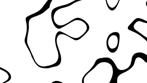 Black Stripe on White Background. Loop Video stock 101796058