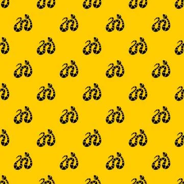 Black striped snake pattern vector 스톡 일러스트