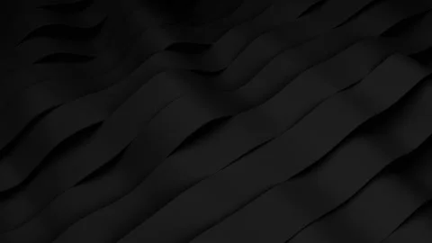 Black stripes waves animation. Deforming bands surface with soft light. Modern Stock Footage 143358251