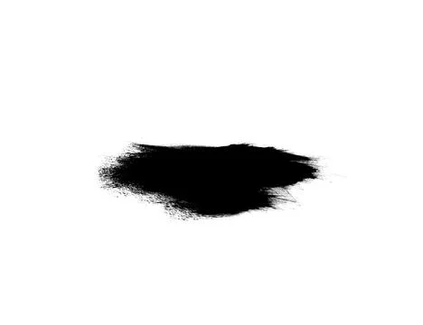 Black stroke for draw isolated on white backdrop Stock Illustration