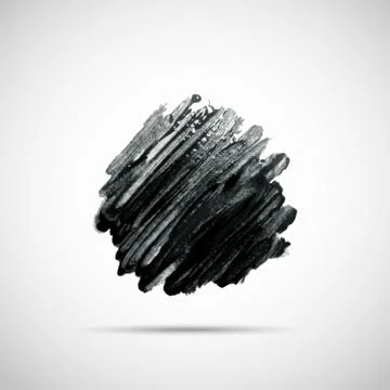Black strokes of paint Illustrazione stock