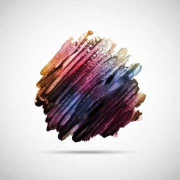 Black strokes of paint Illustrazione stock