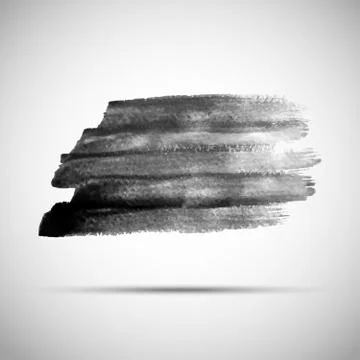 Black strokes of paint Illustrazione stock