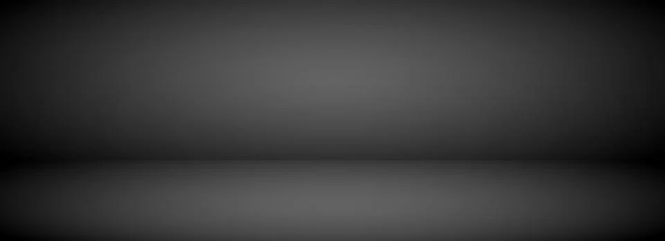 Black studio background. Dark noir room scene. Limbo esthetic backdrop for Stock Illustration