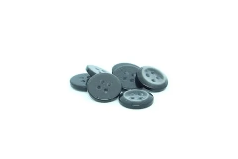 Black Studs on isolated white background Stock Photos