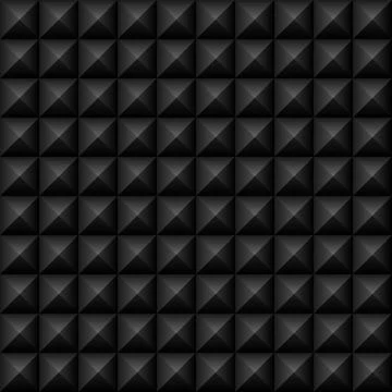 Black Studs Seamless Texture Stock Illustration