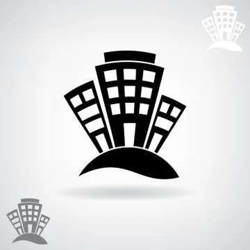 Black stylized house. Stock Illustration