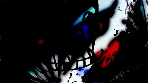 Black substract Graffiti Mix 库存影片 80117543