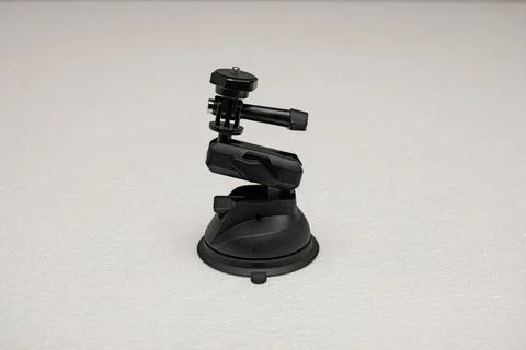 Black suction cup camera mount Stock-Fotos