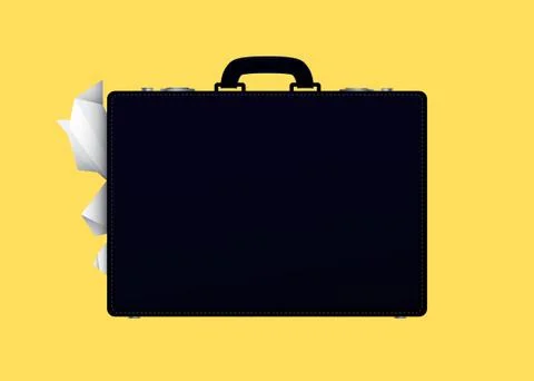 Black suitcase Stock Illustration