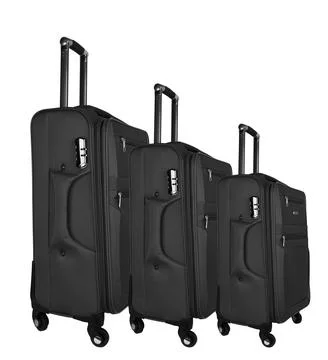 Black suitcase isolated Foto stock