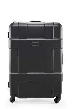 Black suitcase plastic Stock Photos