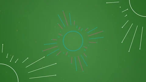 Black Sun on Green Screen Background Horizontal 16:9 Stock Footage 339443763