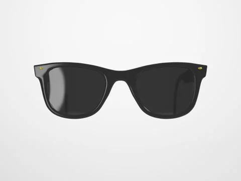 Black sunglasses on bright background Stock Illustration
