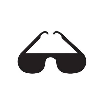 Black Sunglasses on a bright Background Stock Illustration