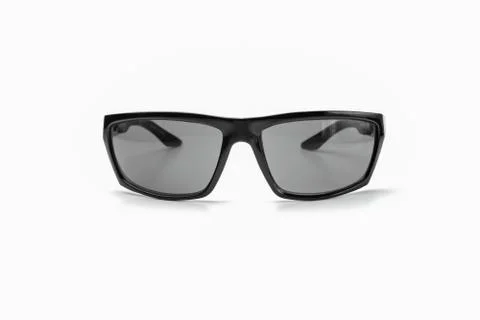 Black sunglasses on a white background isolate Photos