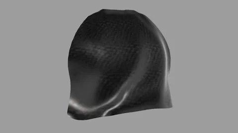 Black Super hero cape with textured fabric, with luma mate. Stock Footage 335885990
