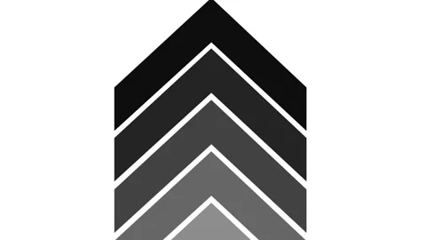 Black swipe up pointing solid arrow icon. Up direction animated arrow on wh.. Stock Footage 295933010