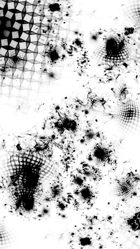 Black swirling pattern of curved shapes and strokes Stock Footage 340599796