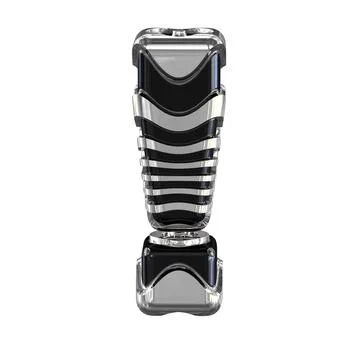 Black symbol with silver straps Stock Illustration